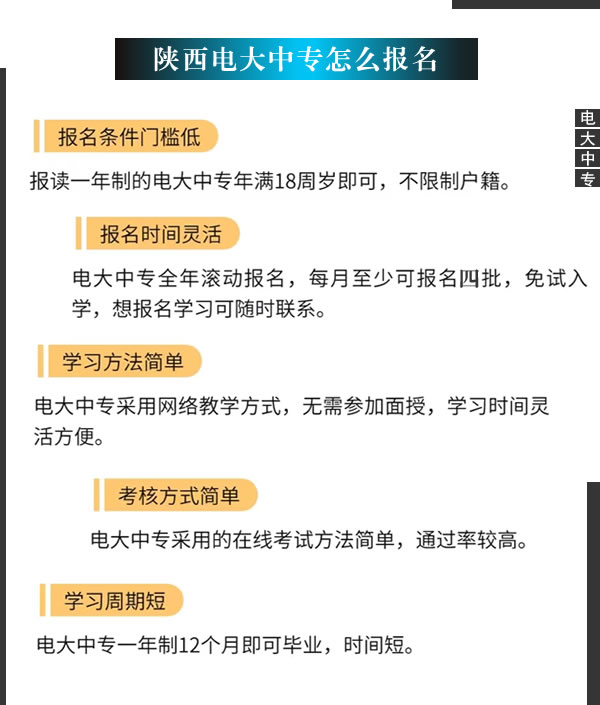 陕西电大中专怎么报名，在哪报名